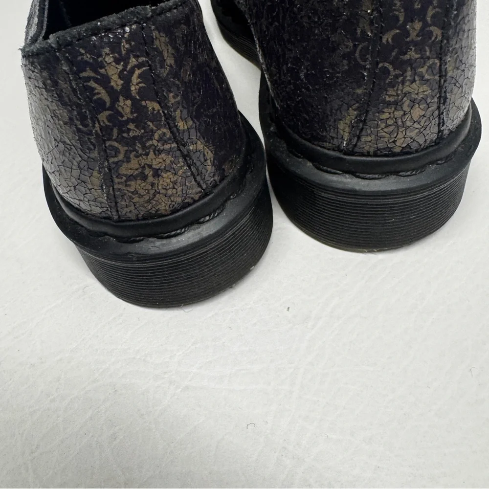 Dr. Martens RARE 1461 Baroque Crystal Suede Oxfords in Purple / Gold, Size 6